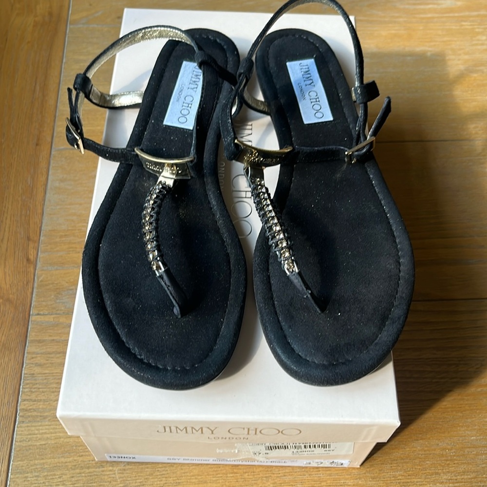 Jimmy Choo rhinestone sandals